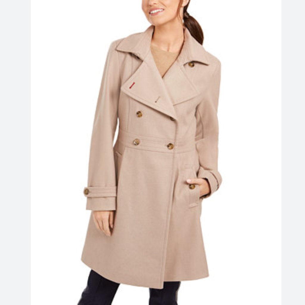 Tommy Hilfiger Double-Breasted Peacoat